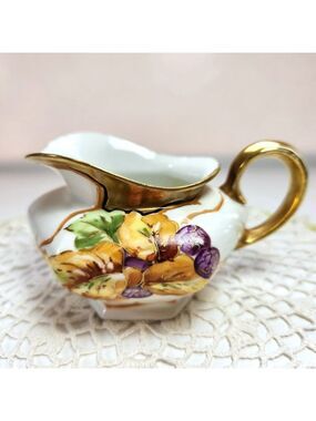 Limoges La Seynie Hand‑Painted Creamer • Signed “Robert” • Vintage France